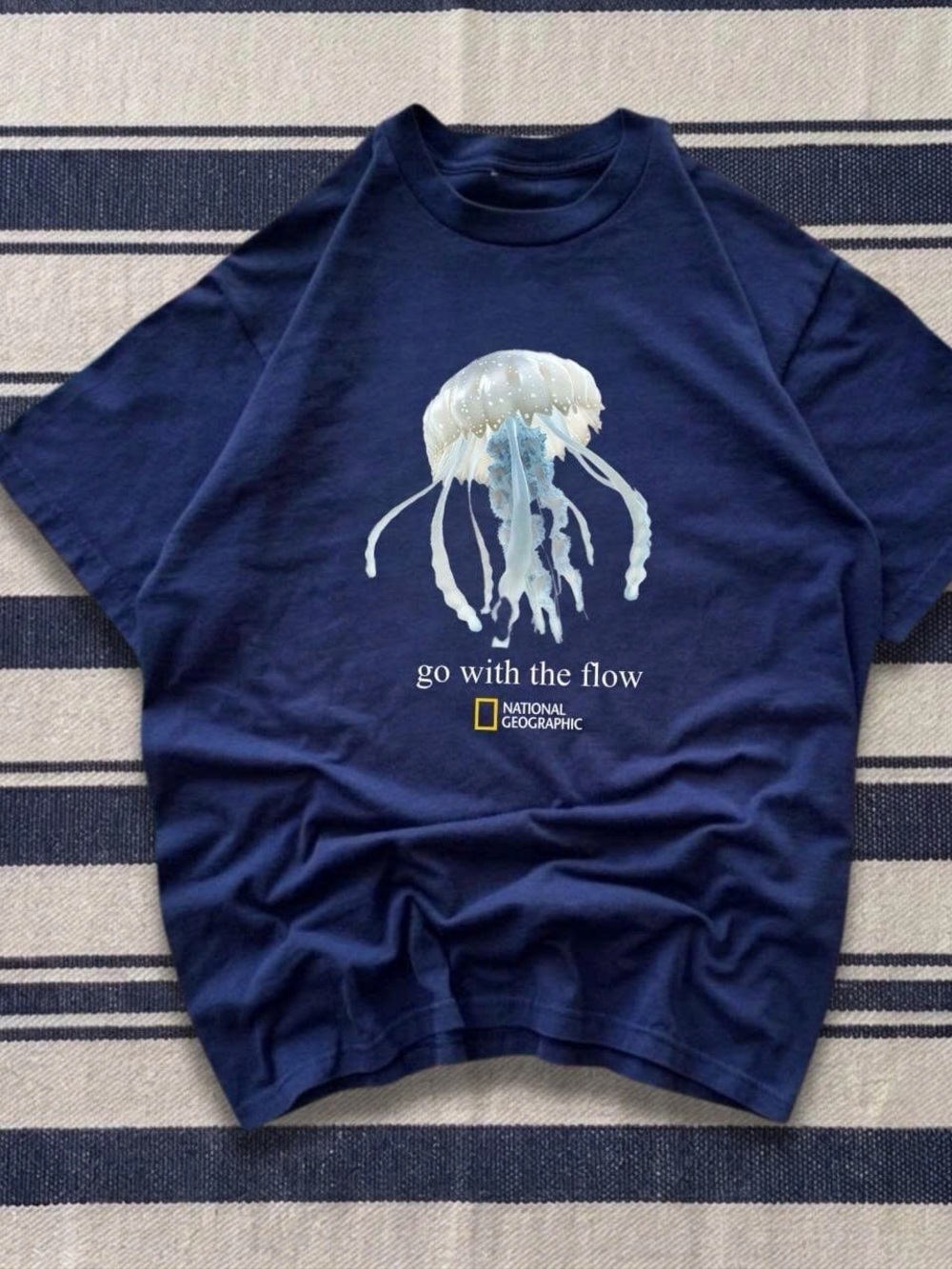 National Geographic Navy Jellyfish Graphic Tee
